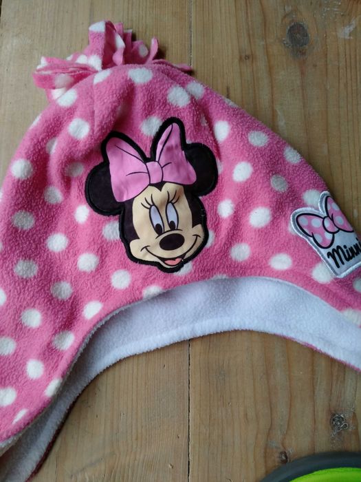 Komplet zimowy Minnie czapka szalik Myszka Miki