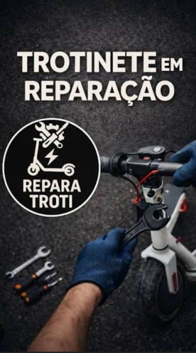 Arranjo de trotinetes e bicicleta