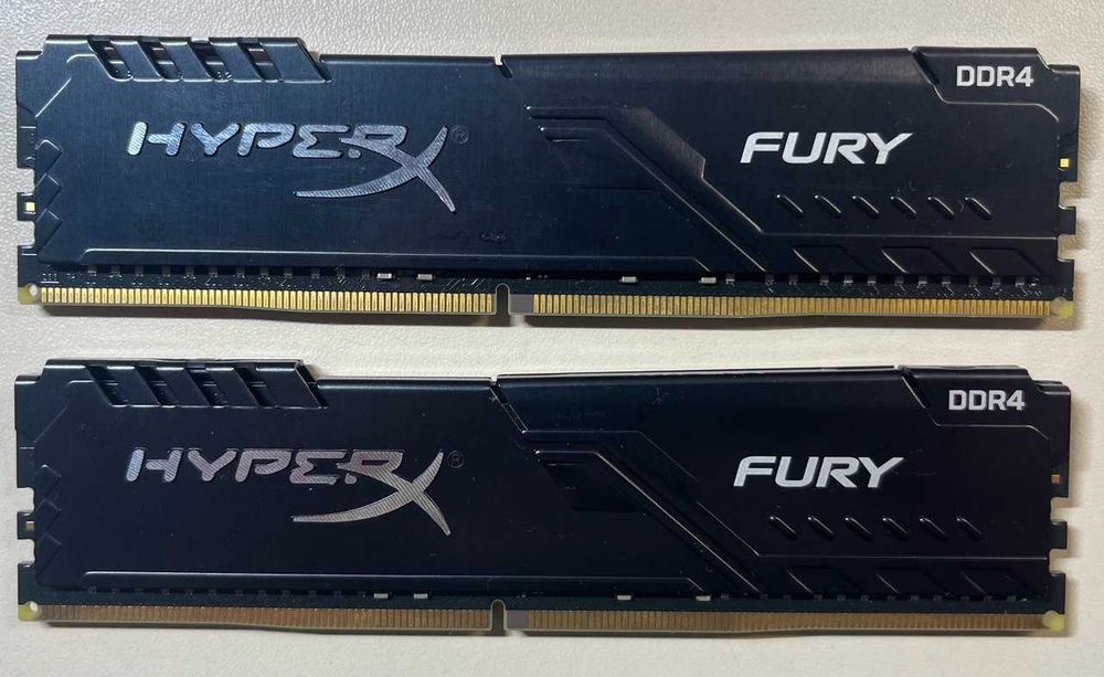 Оперативна памʼять Kingston HyperX DDR4-3200 32GB PC4-25600 Fury Black (HX432C16FB3/32)