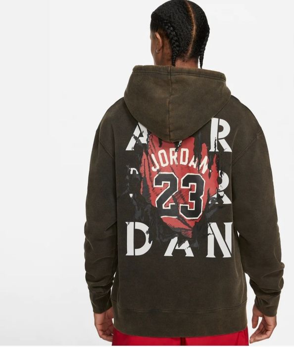 Nike Air Jordan Mens Jordan AJ5 Pullover Hoodie 'Black'