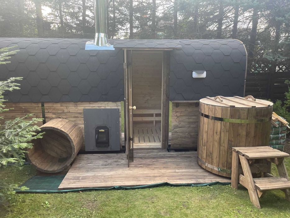 Balia Ogrodowa Sauna Beczka Domki Owalne Sauny od Producenta z Litwy