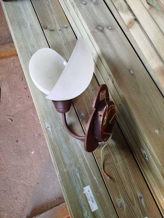 Candeeiro de parede -Mauro Lipparini / vidro murano e bronze