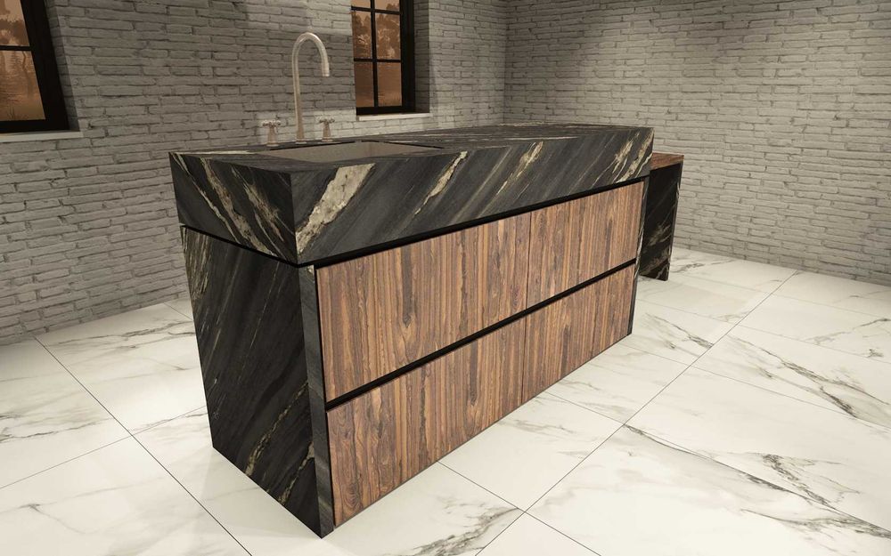 Кухонний острів авторський дизайн InTheHouse