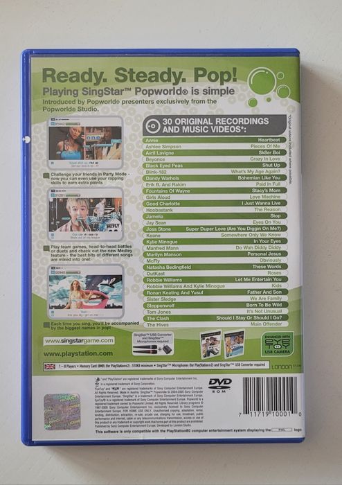 Singstar Popworld PS2