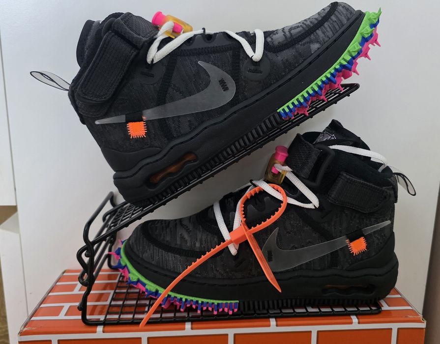 Nike x off-white air force 1 mid nowe, r.37.5  - 23.5cm