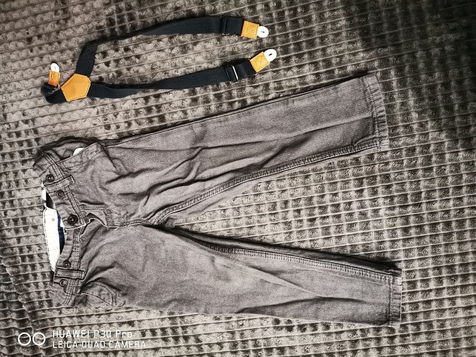Spodnie dla chłopca z szelkami H&M 92