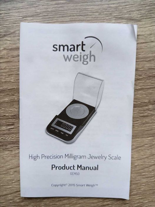 Ваги цифрові для пороху або заквасок Gem-50-3 Smart Weigh 0,001