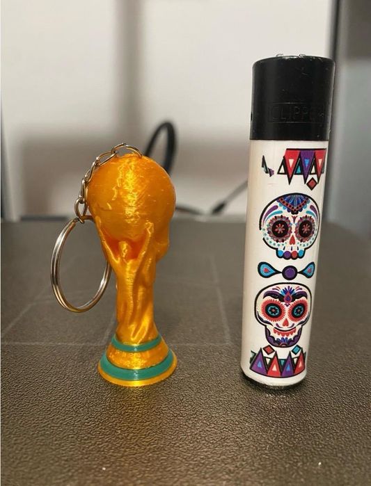 Porta chaves mini troféu - Taça do mundo