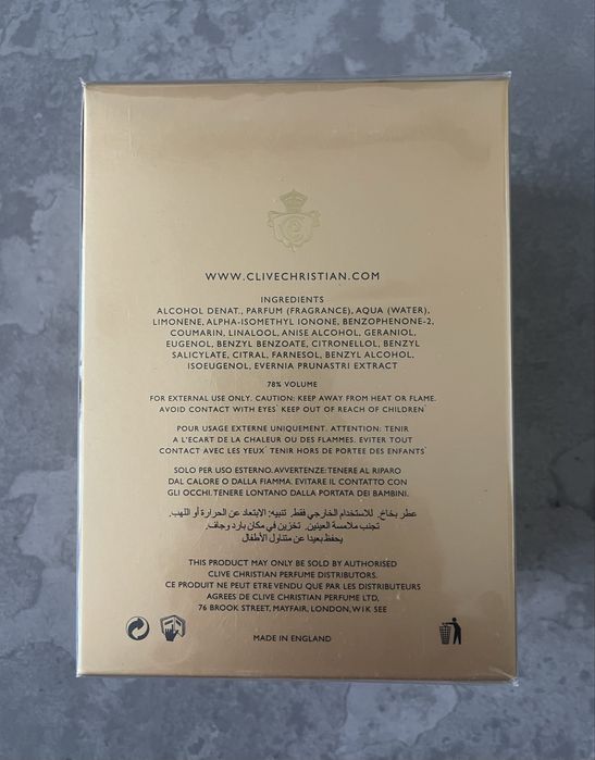 Clive Christian Original Collection No. 1 Perfume Spray 50 ml