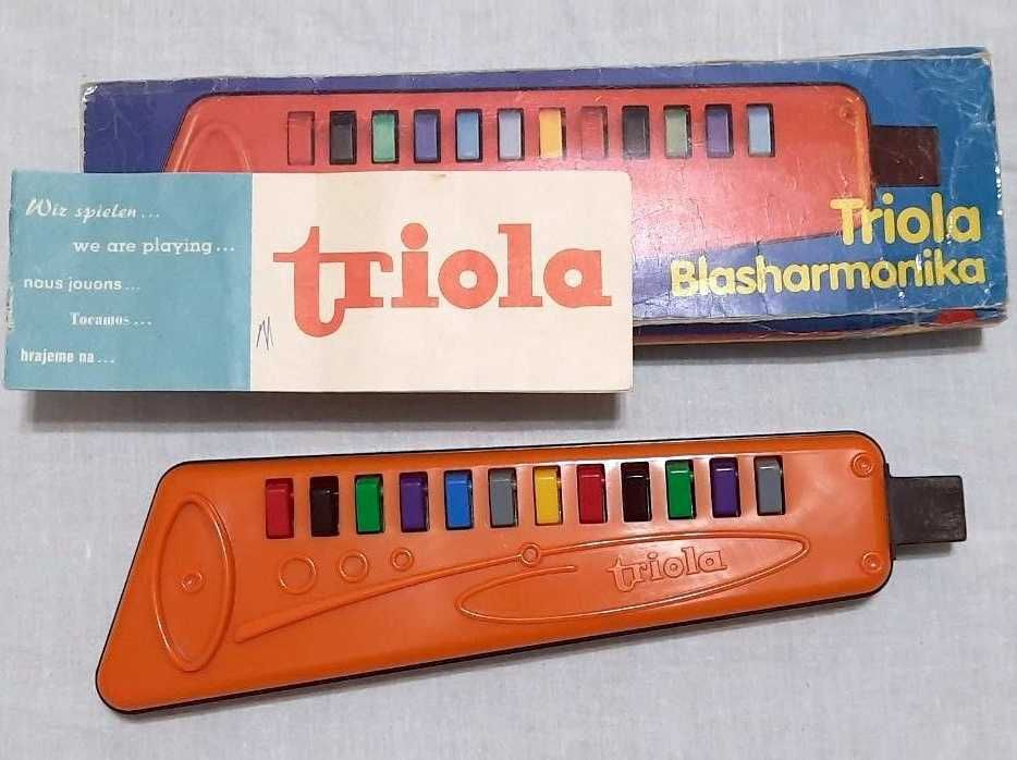 Детский музыкальный инструмент Триола Triola Blasharmonika ГДР, винтаж
