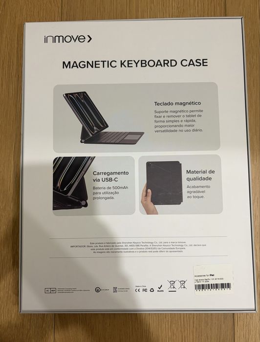 Capa Teclado Magnético iPad Air 13” e iPad Pro 12.9”
