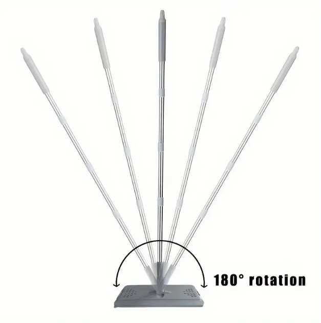 Комплект для уборки с шваброй  и ведром с отжимом 2 микрофибры 8.5 лит