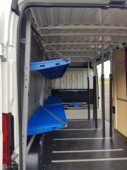 Zabudowa KURIERSKA busa kurier półki podłoga boki WSZYSTKIE AUTA