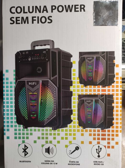 Coluna de Som sem fios WI-FI