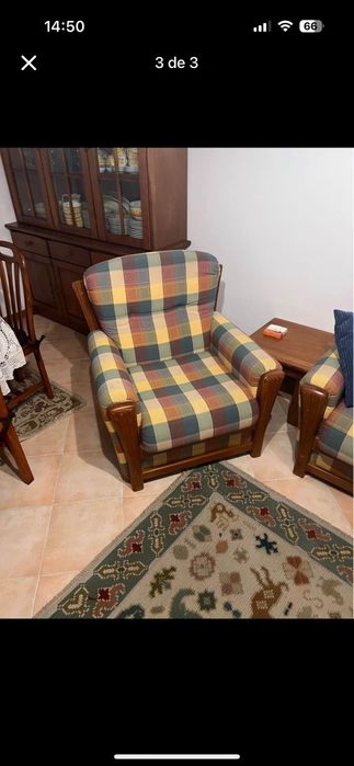 Sofás madeira maciça