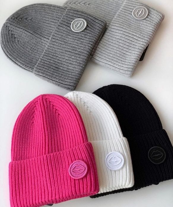 Шапочка kiss світло сіра