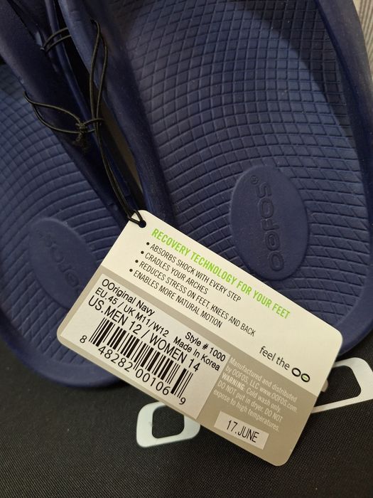 Klapki OOFOS unisex 45 crocs regeneracyjne