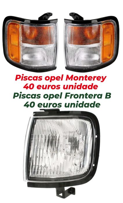 Piscas Opel Frontera e Monterey