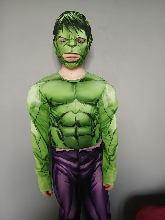 Strój na bal karnawałowy /balik /przebranie / kostium H&M Hulk 134/140