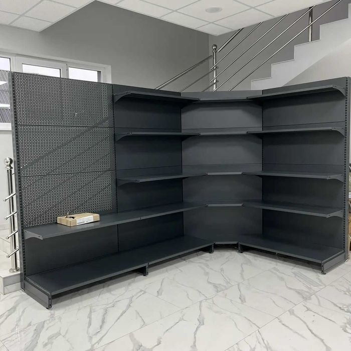 Стелажі, касові прилавки в магазин. Холодильні вітрини.