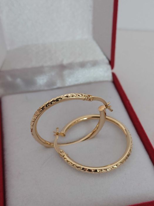 Kolczyki złote 14 karat próba 585