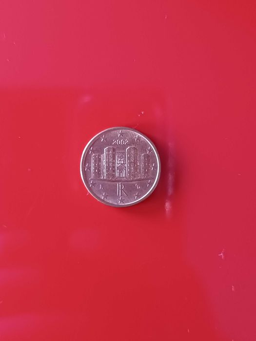 Moeda de 1 cêntimo de Itália de 2002