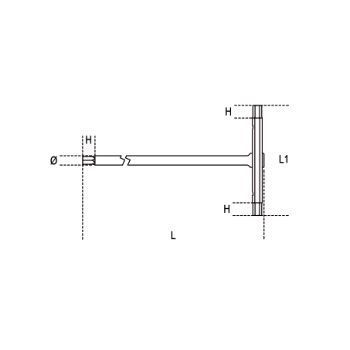 beta male 6 points t-handle wrenches 3mm 55000081