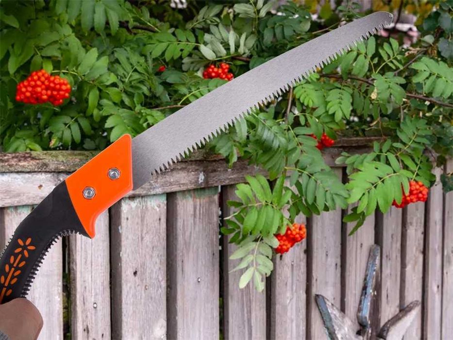 PIŁA OGRODOWA Do GAŁĘZI Ręczna Do Drewna POKROWIEC na Pasek 49/30cm