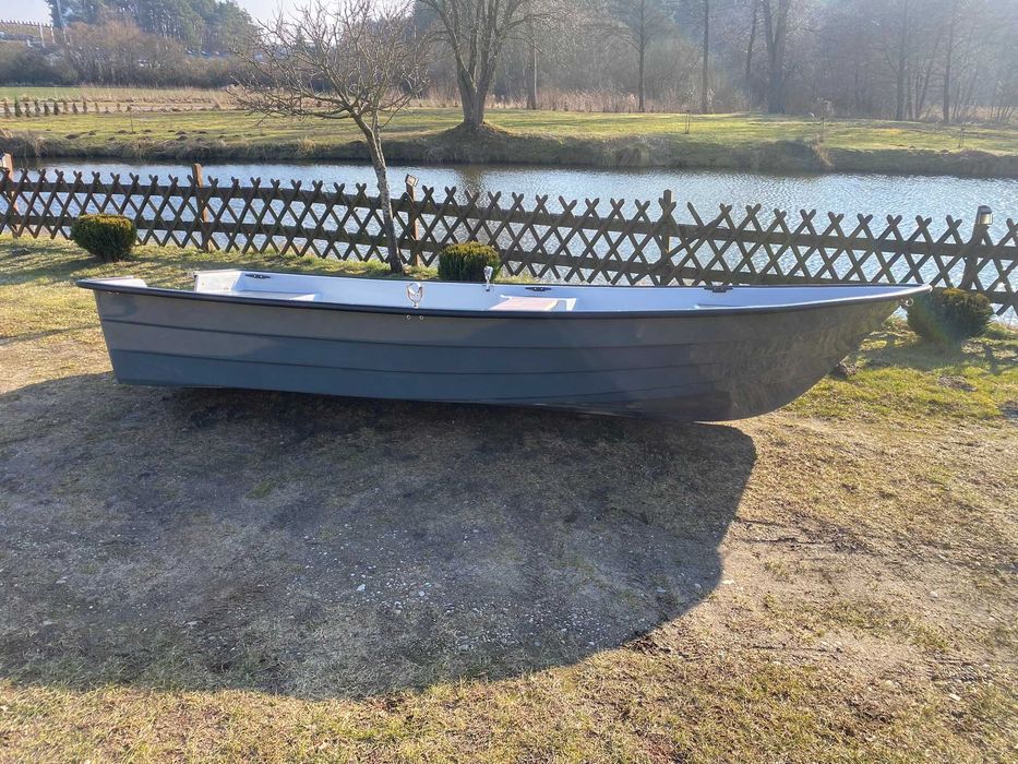 Łódź łódka wędkarska wiosłowa ROMANA 430 JEDNOPŁASZCZOWA 220kg SOLIDNA