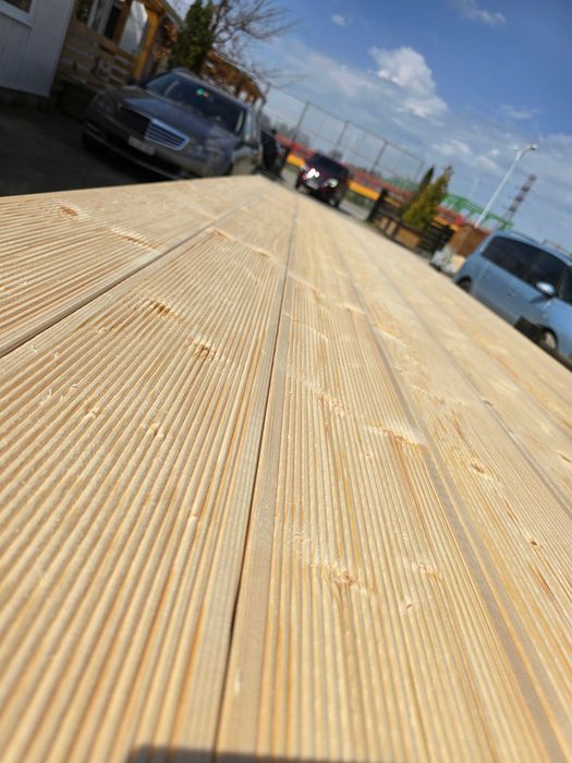 Deska  tarasowa świerk skandynawski 27/145 ryflowana