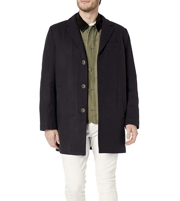 S L XL XXL Tommy Hilfiger пальто бушлат шерстяное теплое