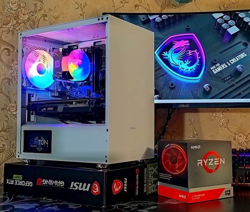 ПК Ryzen 5 4500 RX5600XT 16gb DDR4 игровой компьютер АМ4