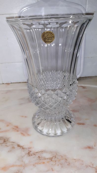 Vaso trabalhado Cristal D'arques