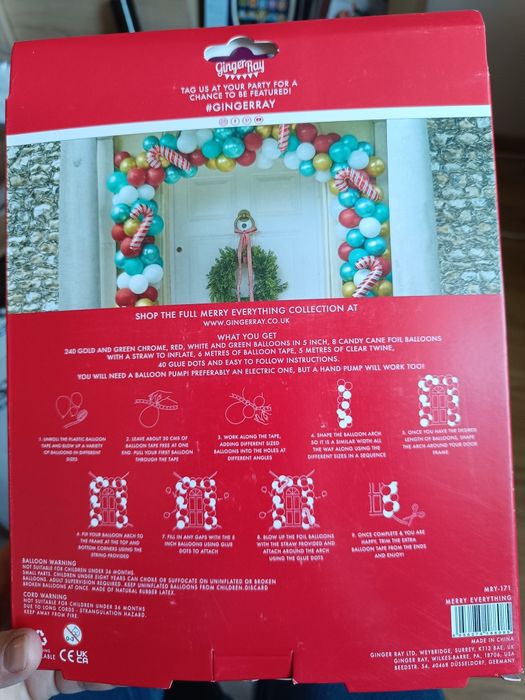 Balony Boże Narodzenie zestaw