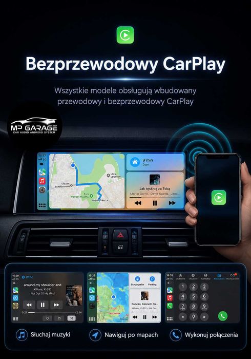 BMW F10 F11 NBT Android 12 CarPlay Android Auto 4G LTE 8GB 128GB GPS Montaż PL