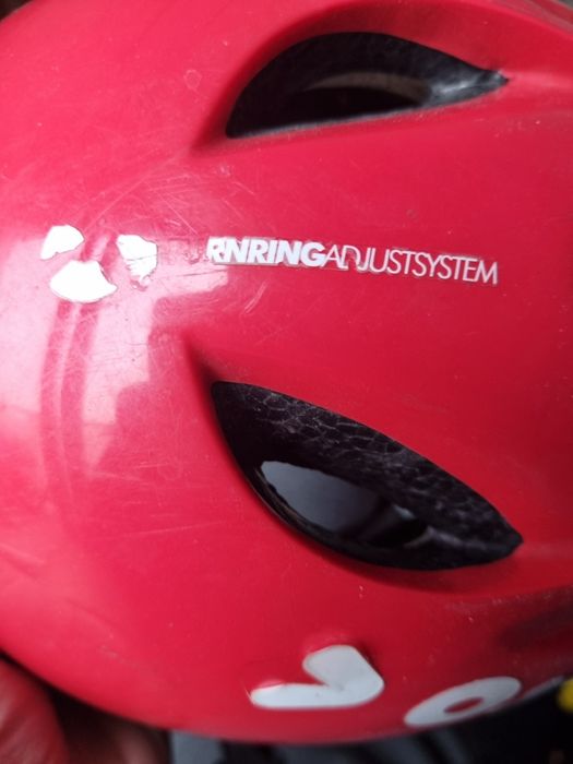 Kask rowerowy czerwony