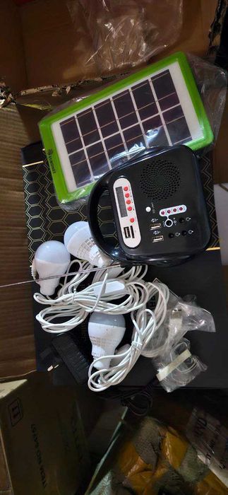 Зарядная станция EURO104 32000mah Power bank панель радио лампы фонарь