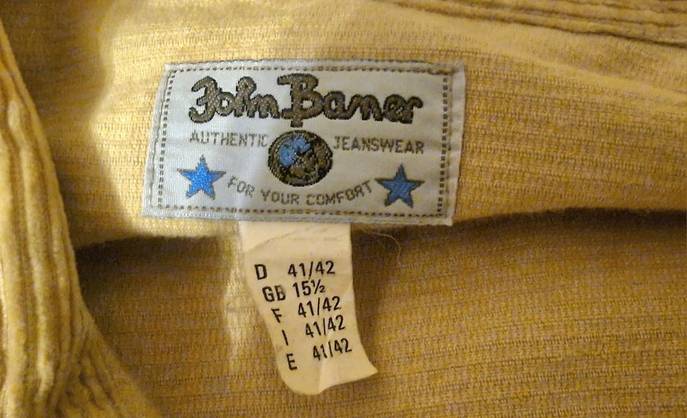 John Baner koszula męska sztruksowa rozmiar 41/42