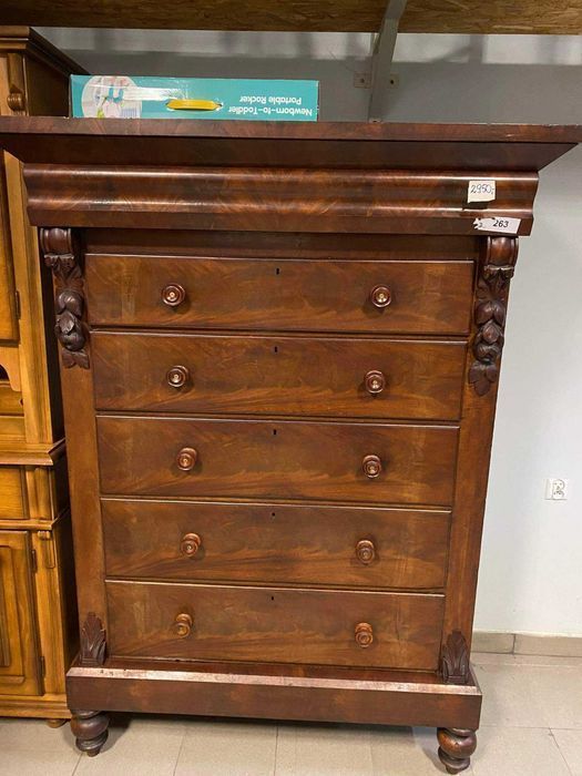 Piękna Komoda szyfoniera Biedermeier antyk drewniana FV DOWÓZ