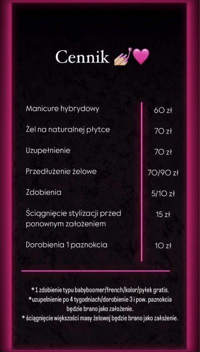 Paznokcie 60zł! Kielce