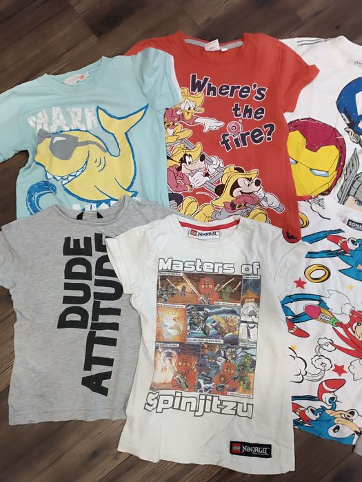 12 szt. t-shirty/koszulki 110-116