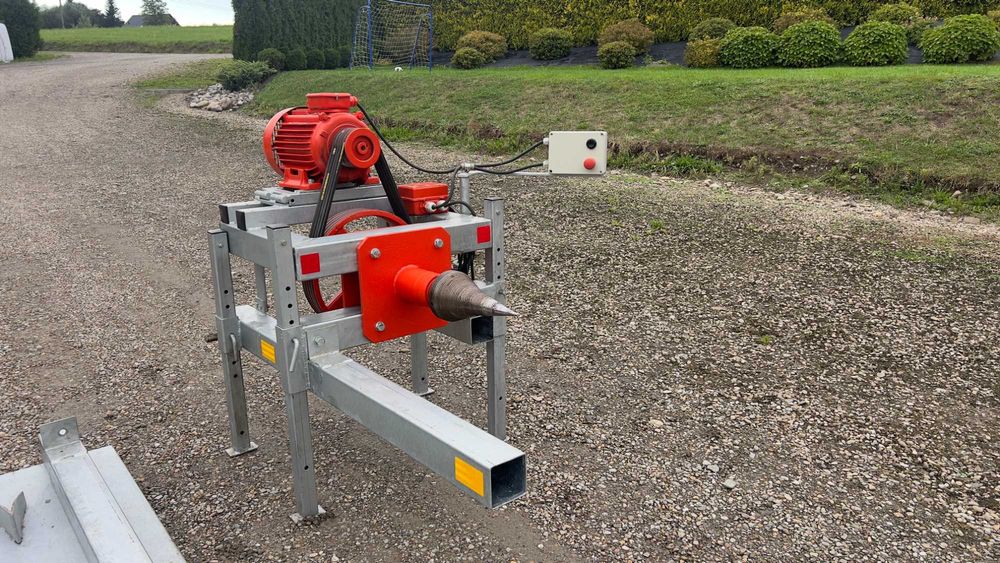 Łuparka do drewna – elektryczna + WOM, ocynkowana