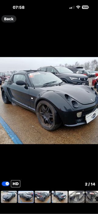 Розборка смарт родтер.Жосткий дах смарт родстер 452 hartop