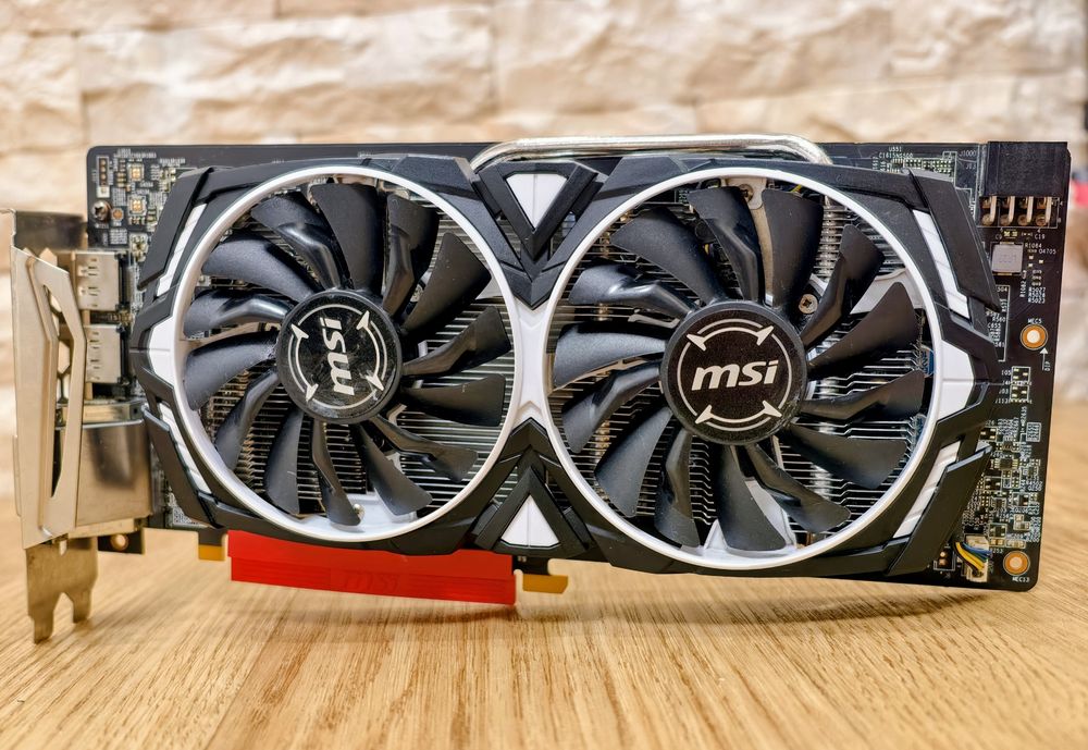 Відеокарта MSI Radeon RX 480 ARMOR 4GB OC (Повний комплект, обслужена)
