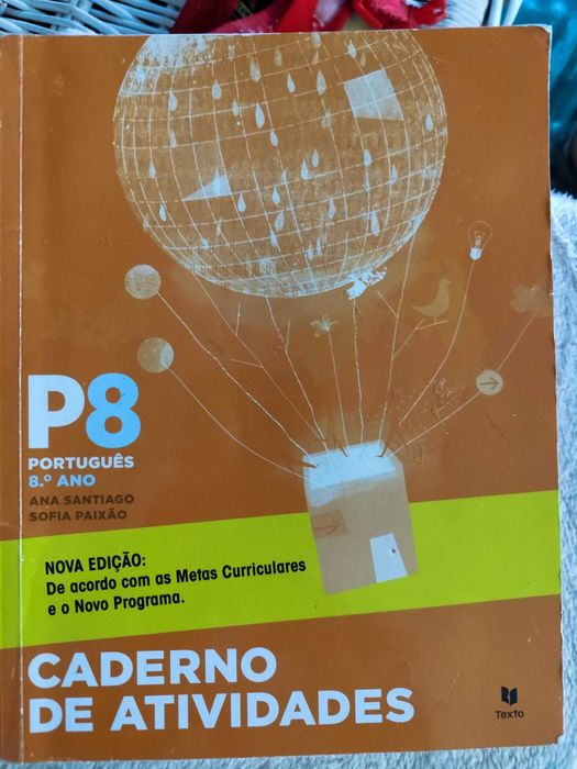caderno de atividades, 8.º ano, Português