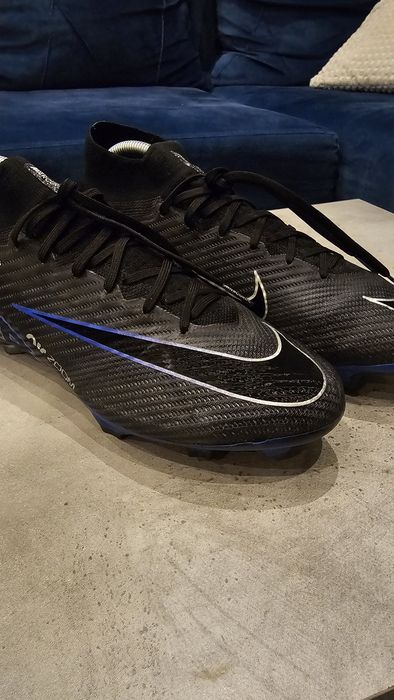 Nike Air Zoom Mercurial Superfly 9 Elite FG Shadow - Czarny/Chromowane/Hyper Royal