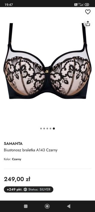 Biustonosz Samanta Perla A143; rozmiar 70D