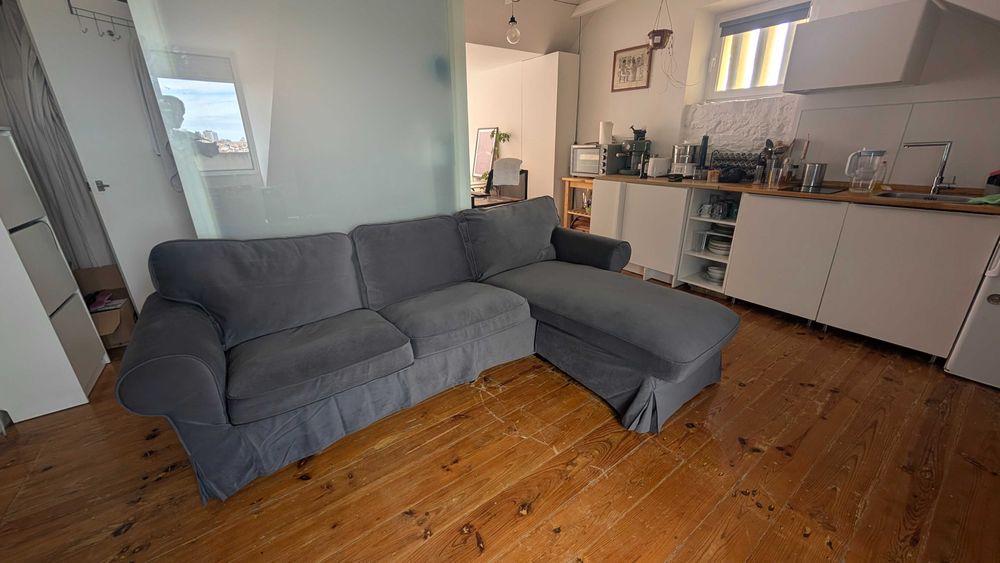 Sofá Ektorp com chaise longue