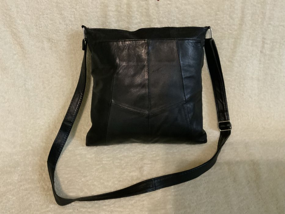 Подарок мужчине. Кожаная фирменная мужская сумка, Италия. 30/29 см