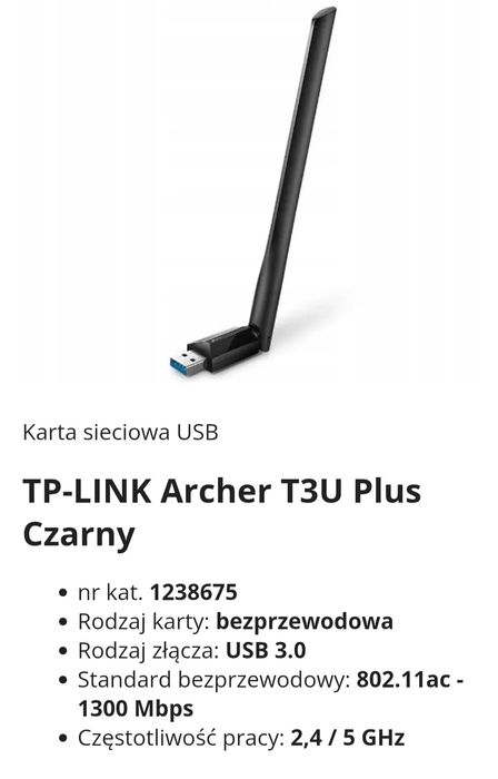 Karta sieciowa USB TP-LINK Archer T3U Plus